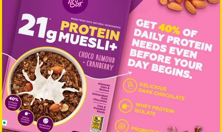 Yoga Bar Nutrition-led Healthy Foods - Protein Bar Muesli Peanut Butter Gluten-Free Oats