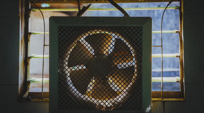 Exhaust Fan Hanging in Kitchen